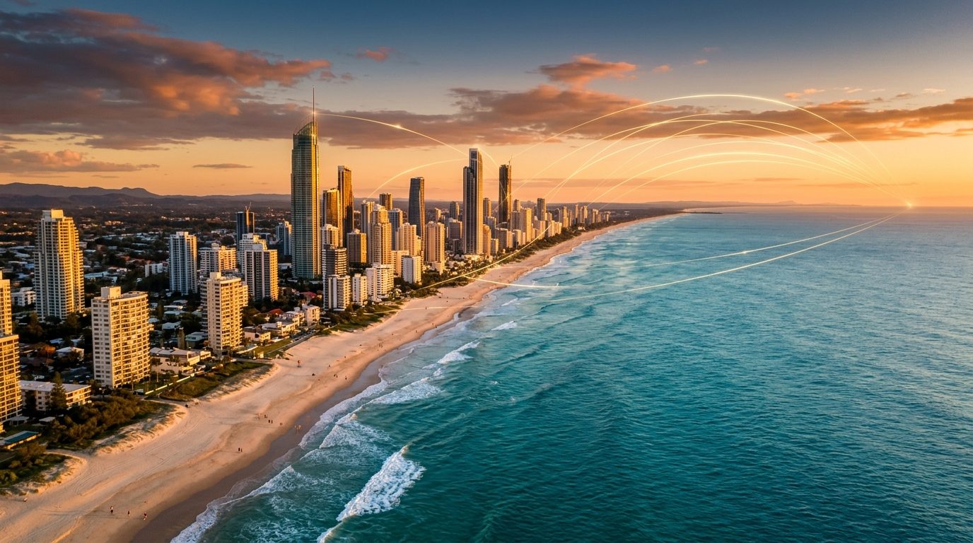 Gold Coast at sunset